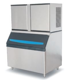 SD-350 آلة صنع مكعبات الثلج الصناعية التجارية SD-350 ، آلة صنع الثلج 110 كجم