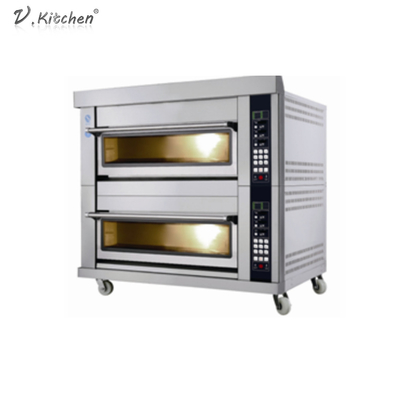 180KW الفولاذ المقاوم للصدأ آلة الخبز ثلاثية الطوابق ستة لوحات