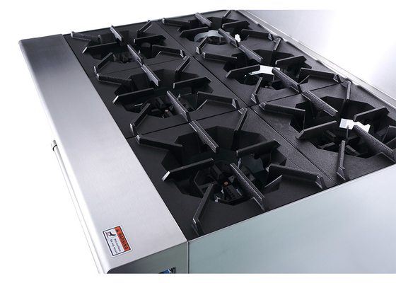 14.6 Gkw Restaurant Kitchen Equipment 36-Inch 6-Open Burner With Oven