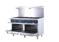 معدات مطبخ المطاعم التجارية 60-Inch 10-Open Burner