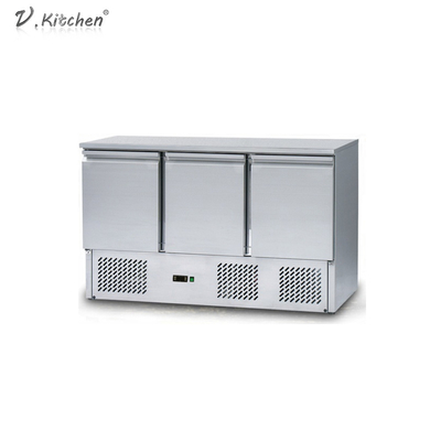 390L معدات التبريد التجاري 3 أبواب Counder Chiller
