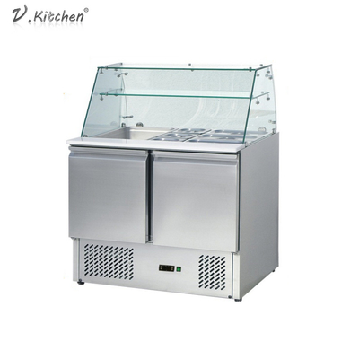 390L معدات التبريد التجاري 3 أبواب Counder Chiller